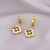 Серьги медицинская сталь с напылением золотом J10897CJJ