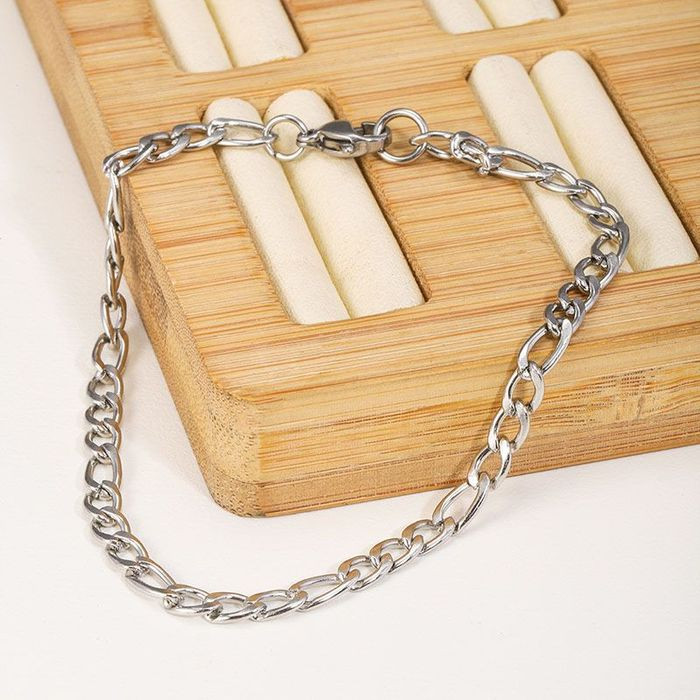 Браслет стальной с классическим панцирным плетением CJL17767