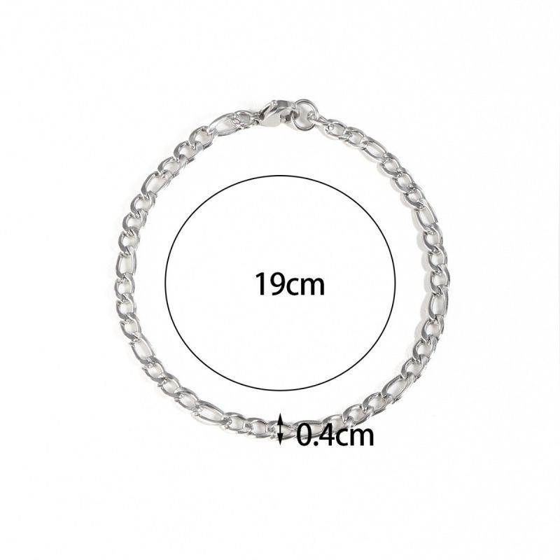 Браслет стальной с классическим панцирным плетением CJL17767