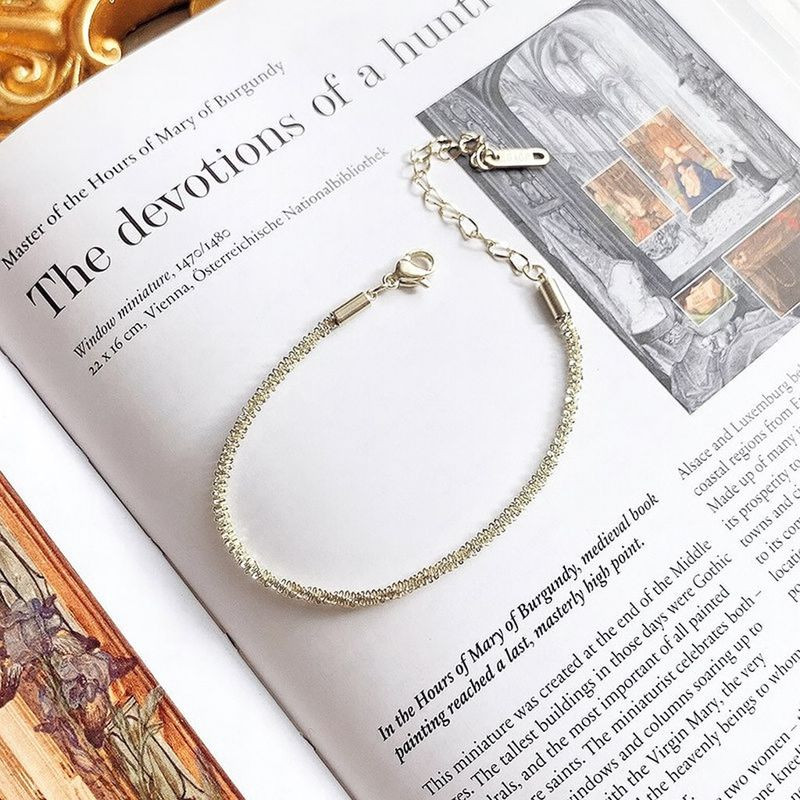 Браслет-цепочка плетения «снейк» серебристый 1J12424CJJ Браслет-цепочка плетения «снейк» серебристый 1J12424CJJ