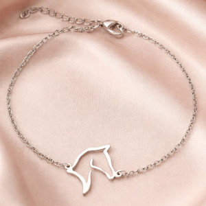 Браслет-нить с контуром головы лошади 1J12454CJJ