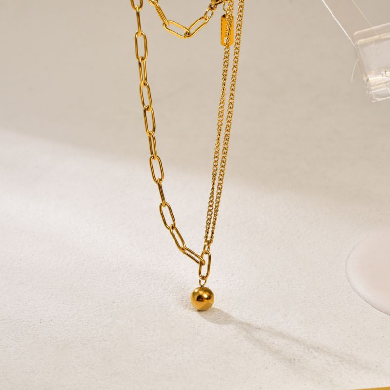 Колье из стали CJP95494