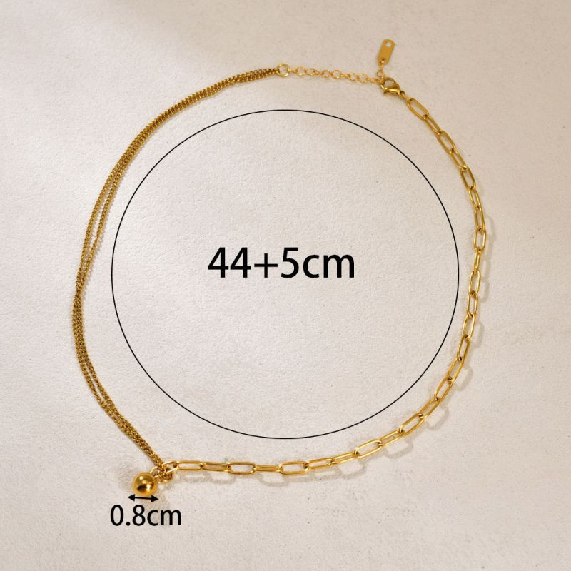 Колье из стали CJP95494