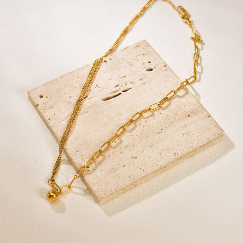 Колье из стали CJP95494