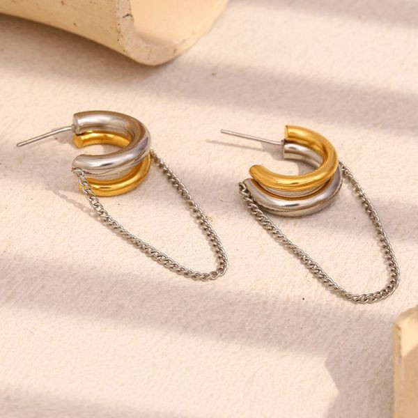 Серьги сталь CJL49887