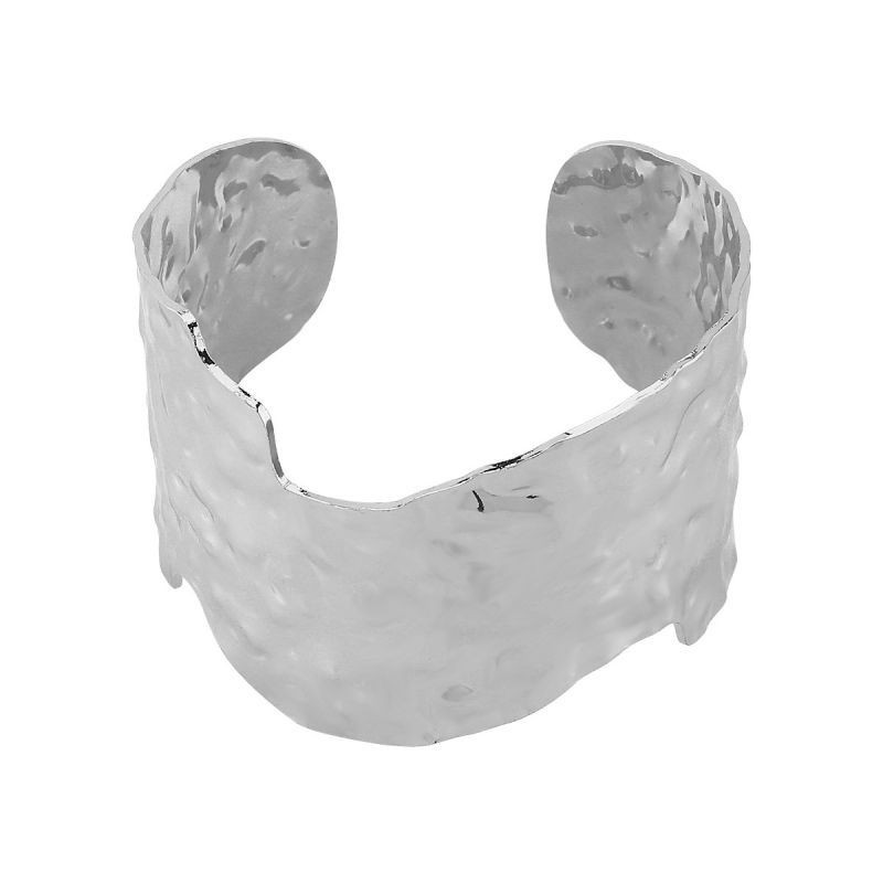 Браслет жесткий волнообразный с глянцевой поверхностью CJL33894