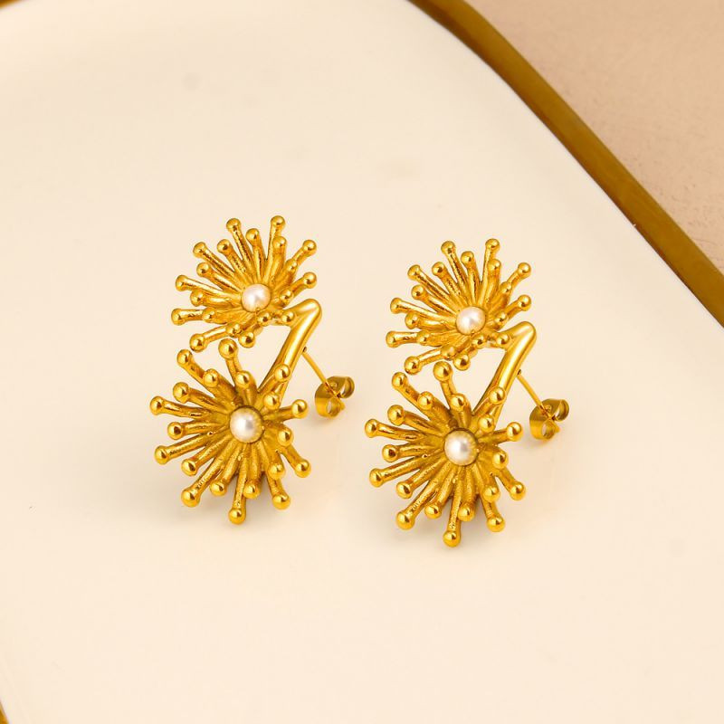 Серьги сталь CJP52852 Серьги сталь CJP52852