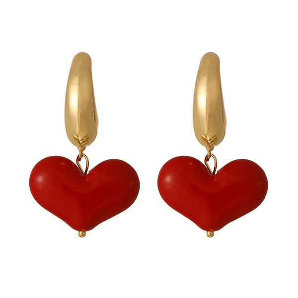 Асимметричные серьги Луна и Сердце CJL43491